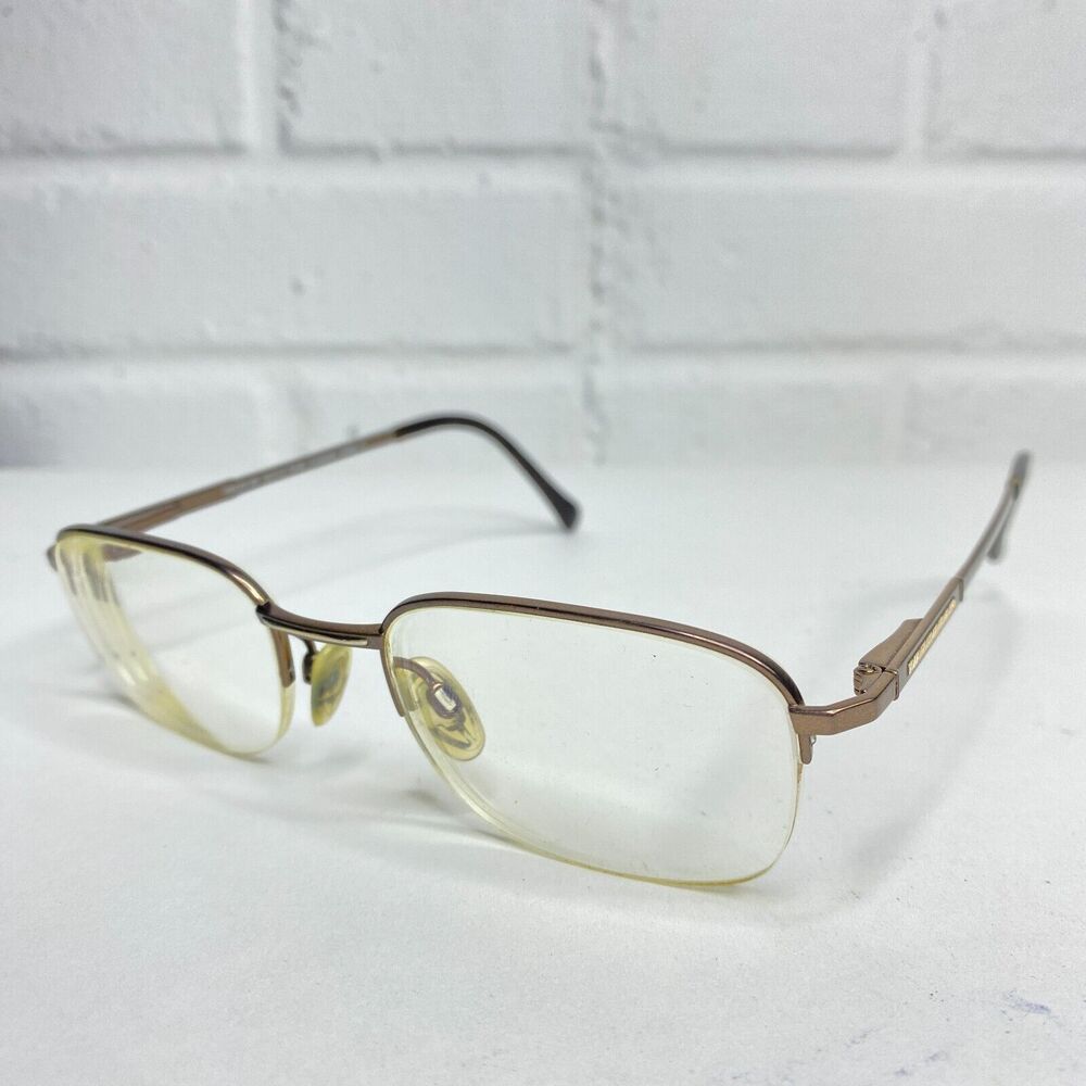 Charmant Pure Titanium EU7727 VO Brown Eyeglasses Frame 53-21-140mm H2033